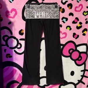 PINK vs Fold over yoga pants🤍 NFS🚫